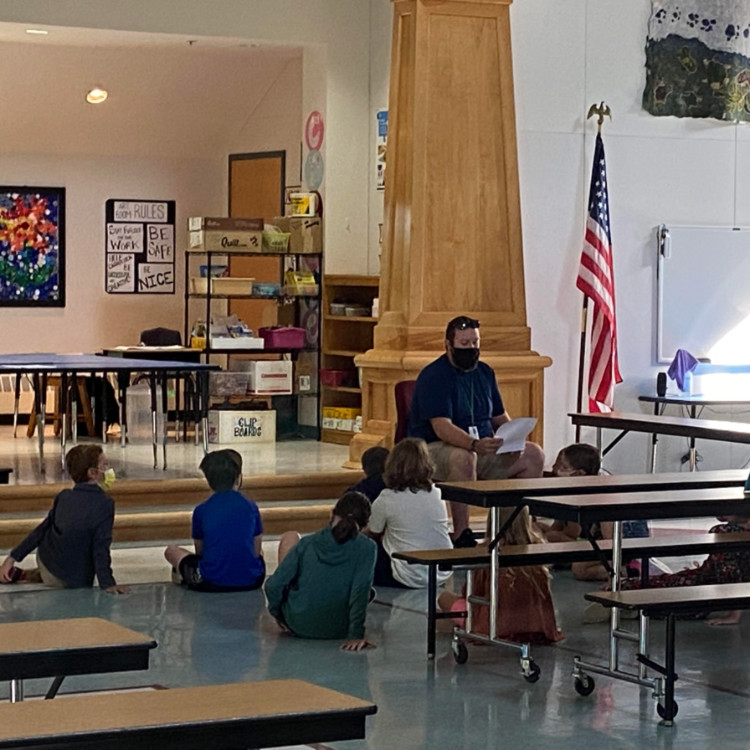 Featured image of article: HES students enjoy Art with Mr. Shultz